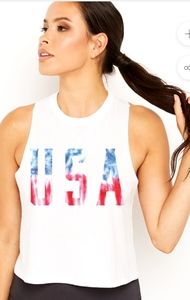 NEW! Goldsheep Clothing USA Tie Dye CropTank